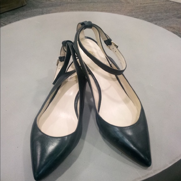 NINE WEST BLACK WEDGE SANDAL - Picture 2 of 6